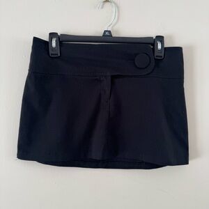 SOLD! Black Mini Skirt with Button Detail